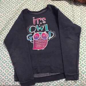 It’s owl good sweatshirt very warm, girls XL